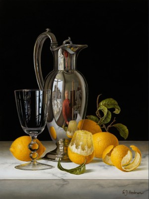 Silver Flagon with Lemons