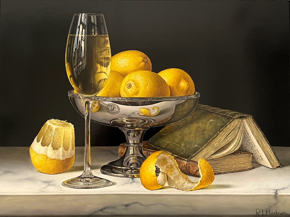 Roy Hodrien - white wine, lemons and books