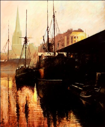 Sunrise over Bristol Harbour