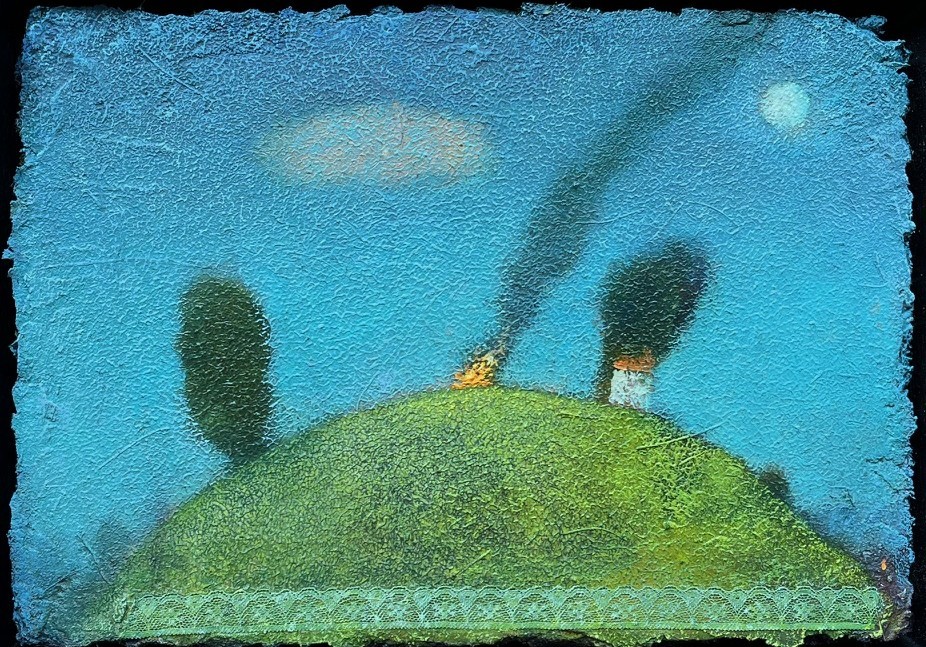 British Artist Simon Garden - Bonfire