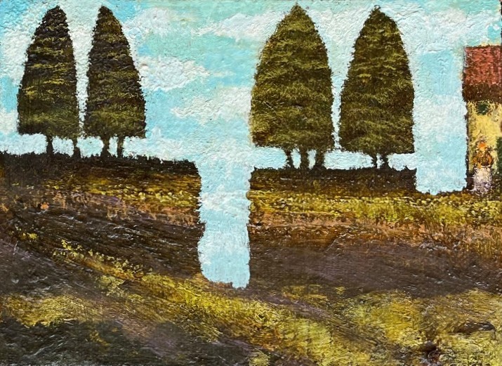 British Artist SIMON GARDEN - Myas Cottage