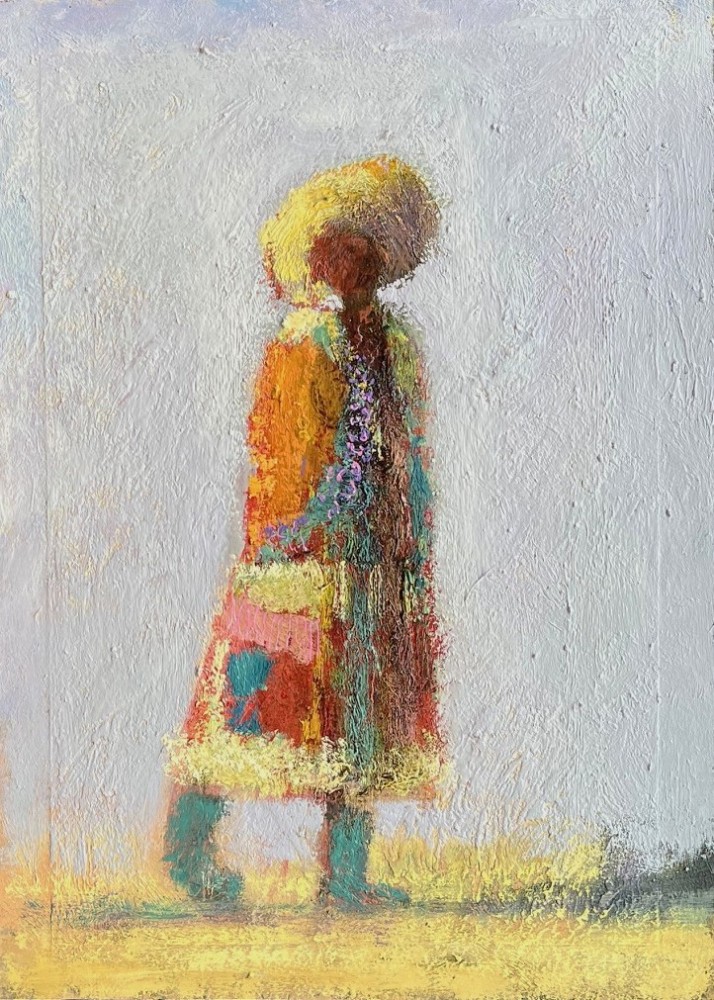 British Artist SIMON GARDEN - Walking Man