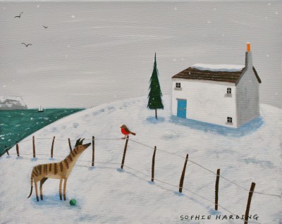 Whippet, Robin and White Cottage
