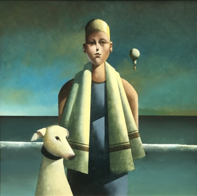 Bather and Dog