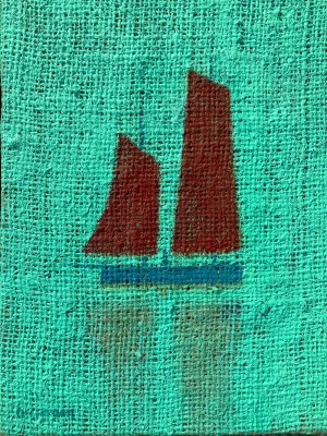 STUART BUCHANAN - red hessian sails