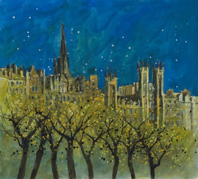 SUSAN BROWN - towers and spires, midnight, edinburgh