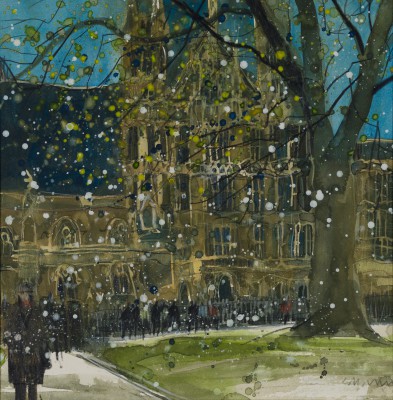SUSAN BROWN - from abbey gardens - houses of parliament