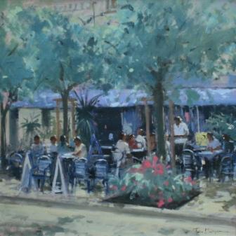 TINA MORGAN - a cafe near vannes
