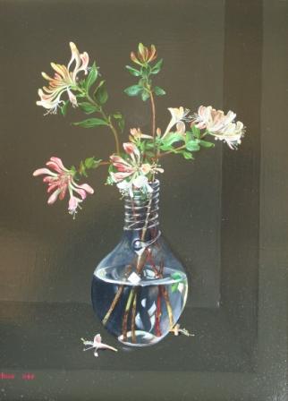 Honeysuckle in Jonny's Green Bottle