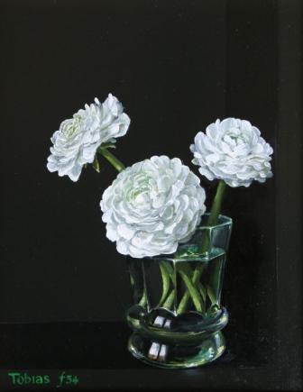 TOBIAS HARRISON - rannunculi in a glass