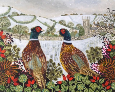 VANESSA BOWMAN - pheasants sheltering