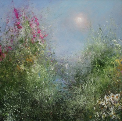 Foxgloves in the Morning Mist