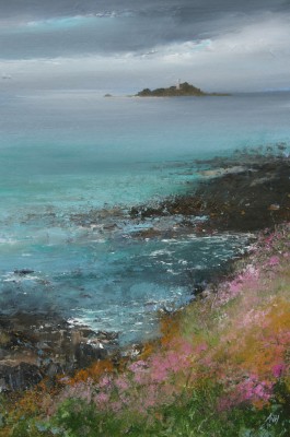 AMANDA HOSKIN - godrevy island in the silver light