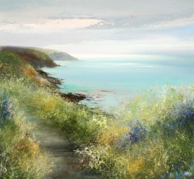 Spring's Early Evening Light, on the Path to Fowey