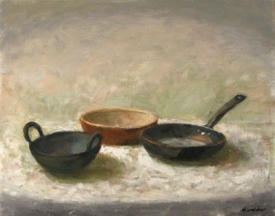 CHARLES HARDAKER - still life with pans