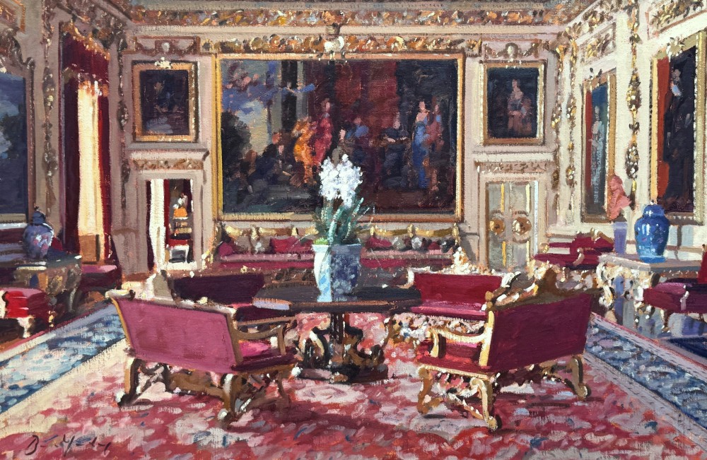 British Artist BRUCE YARDLEY - Orchid and Portraits, Wilton House