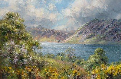 REX PRESTON - may morning, crummock water, lake district