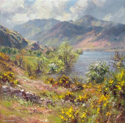 REX PRESTON - spring morning, crummock water, lake district