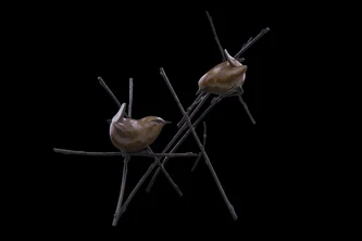 Pair of Wrens in Sticks (Edition 22/24)