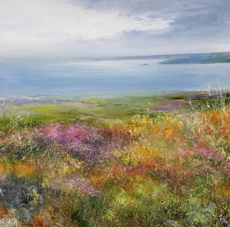 View Across the Ancient Fields of Zennor to St Ives
