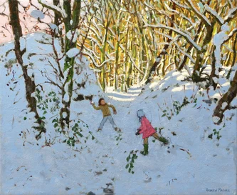 Fun in the Snow, Black Rocks, Derbyshire