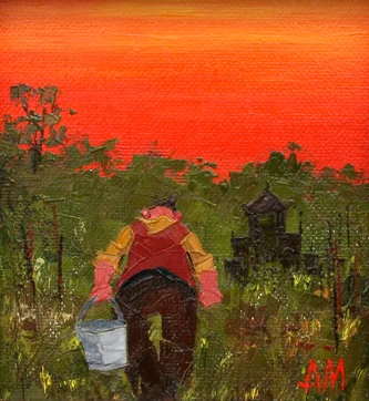 Allotment Sunset