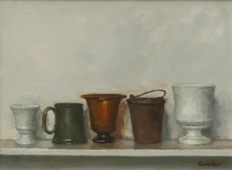 Five Objects on a Shelf