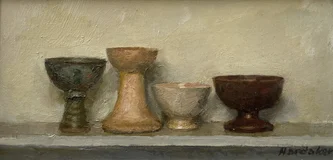 British Artist CHARLES HARDAKER - Still Life - Four Objects