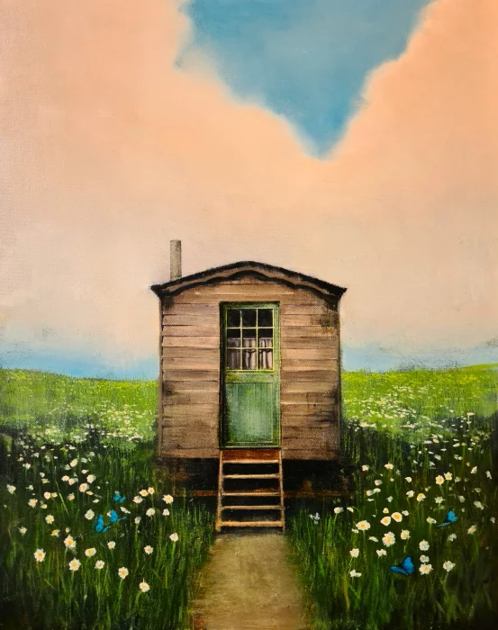 British Artist CHRISTOPHER THOMPSON - The Butterfly Collector's House