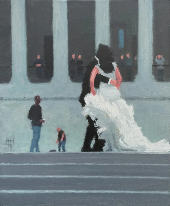 British Artist DAVID COBLEY - Their Big Day