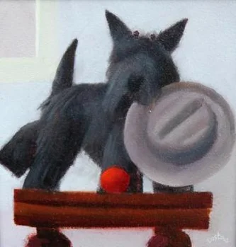 Still Life with a Terrier