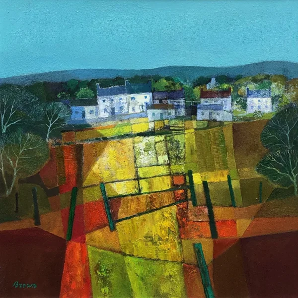 Scottish Artist DAVY BROWN - Patchwork Landscape
