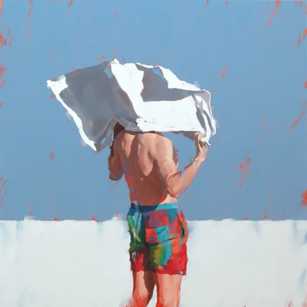Scottish Artist IAIN HOLMAN - Beach Day