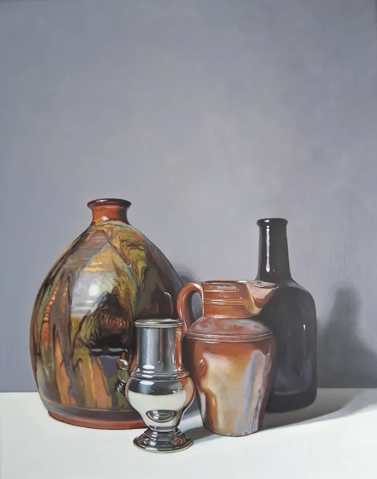 Jane Cruickshank - Scottish Artist - Terracotta, Glass and Silver
