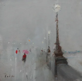 Rain, Chelsea Embankment