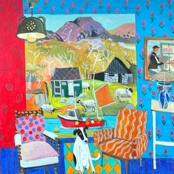 British Artist JENNY WHEATLEY - Watching the Flock