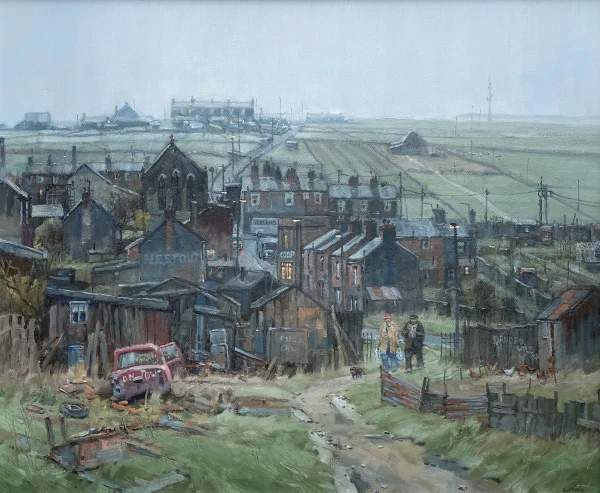 John Lines - British Artist - Back from the Coop