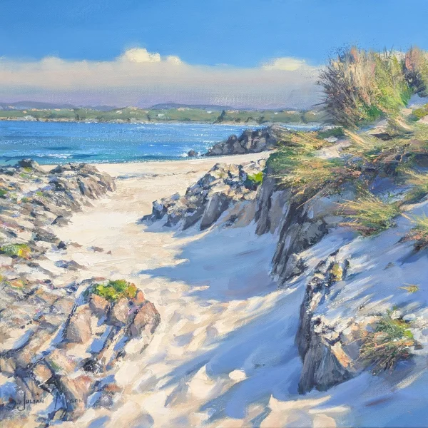 Julian Mason - British Artist - Pathway to Traigh Ban, Iona