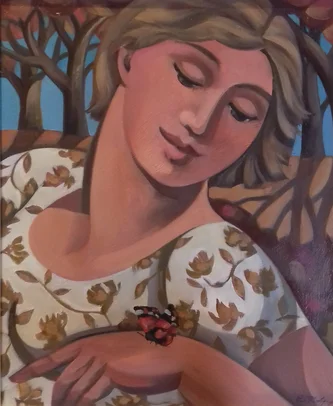 British Artist ELIZABETH RIDGWAY - Butterfly