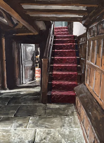 Nantclwyd y Dre, Staircase and Doorway