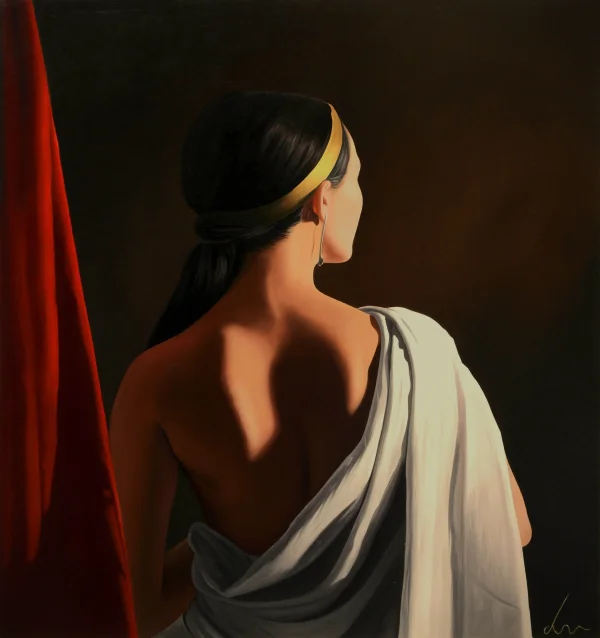 Michael de Bono - lady with shawl