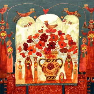 Scottish Artist MORAG MUIR - Terracotta Tabletop