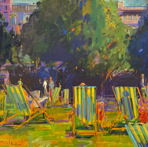 Scottish Artist PETER GRAHAM - Green Park