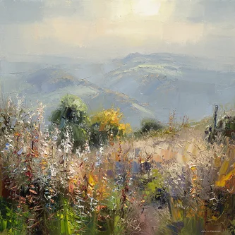 British Print Artist REX PRESTON - Late September