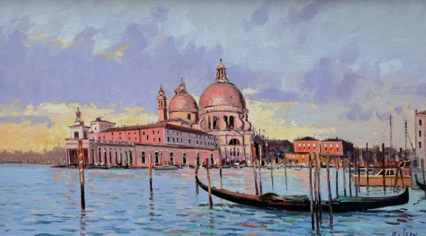 Scottish Artist ROBERT KELSEY - Morning Light, Venice 