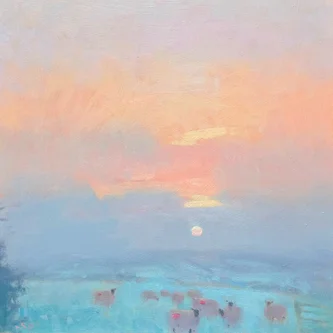 Sunset Frost and Mist