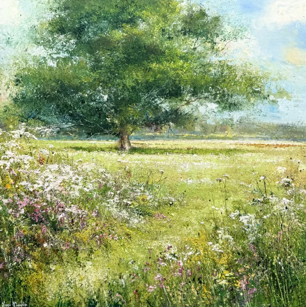 Cow Parsley and Oak Tree