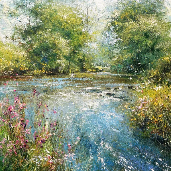 Steven McLoughlin - British Artist - autumn along the river autumn along the river