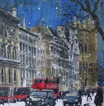 Winter Day Parliament, London
