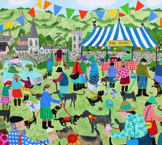 British Artist VANESSA BOWMAN - The Village Dog Show